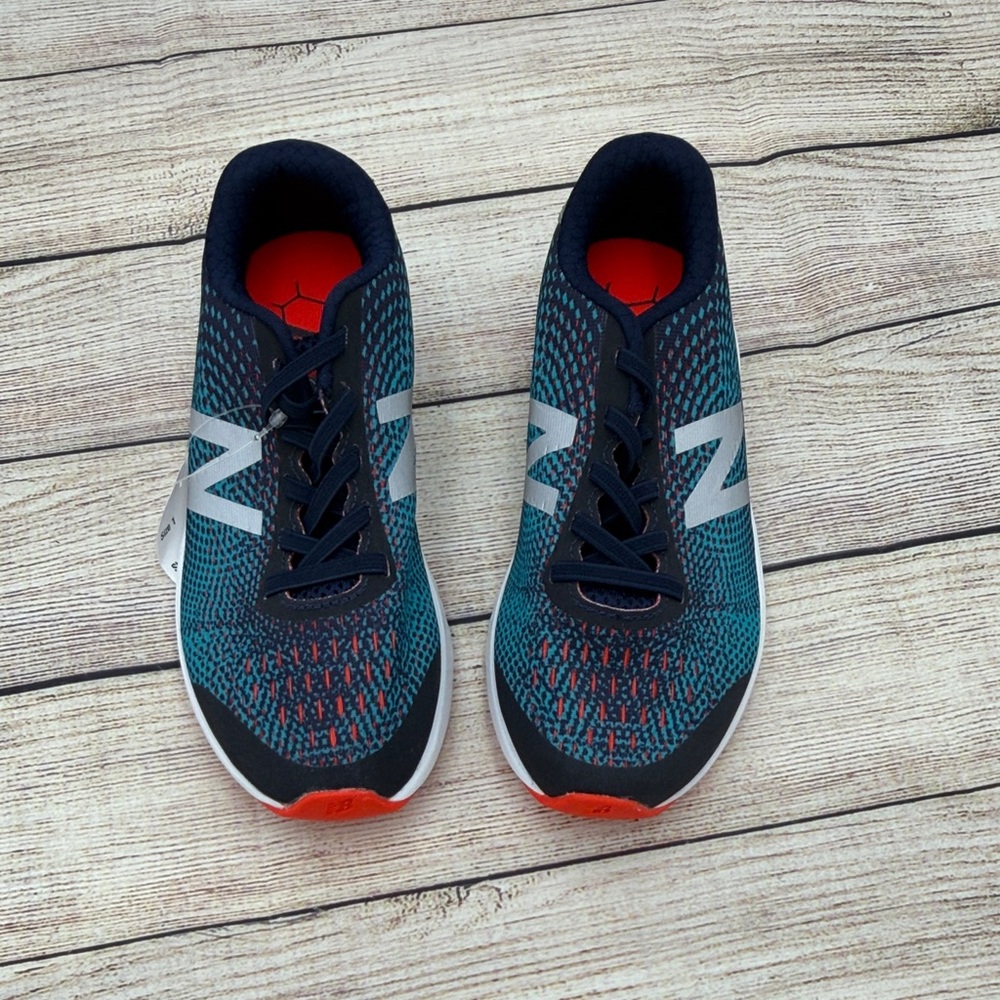 New Balance Kids' Teal and Red Sneakers
